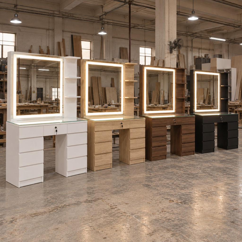 Lumière Vanity – vanity collection in multiple finishes
