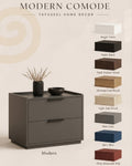 Modern MDF two drawer nightstand by Tafaseel Home Decor
