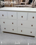 Dotti Unit large storage drawer unit in white by Tafaseel Home Decor