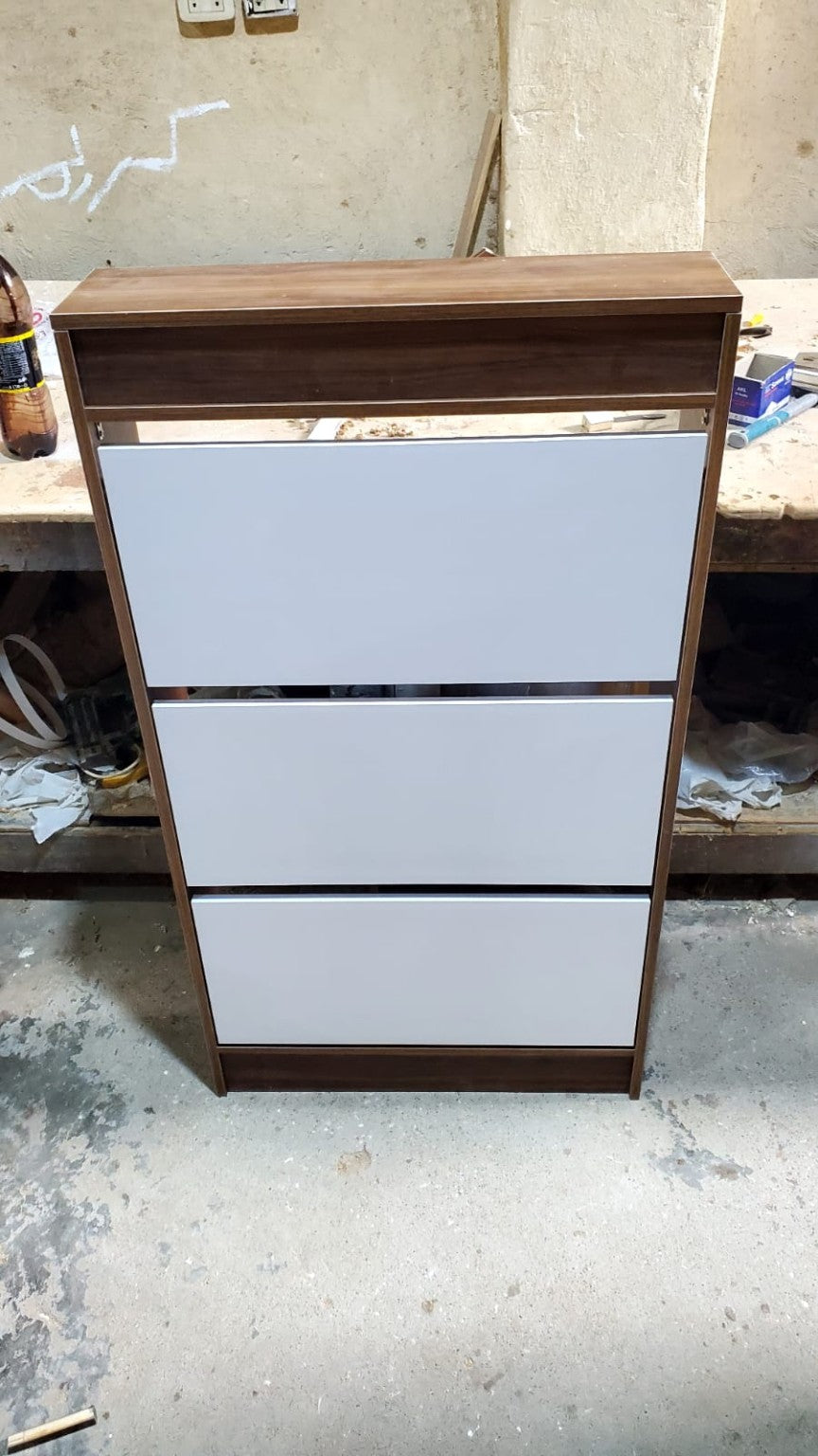 Essential Extra Storage Shoe Cabinet with flip doors