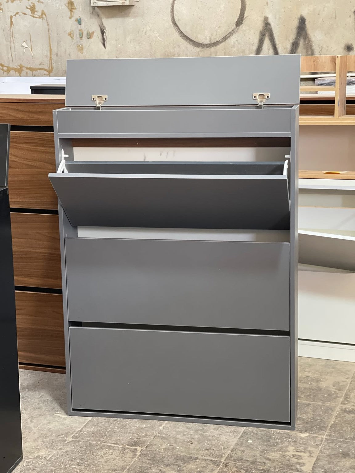 Essential Extra Storage Shoe Cabinet storage compartments