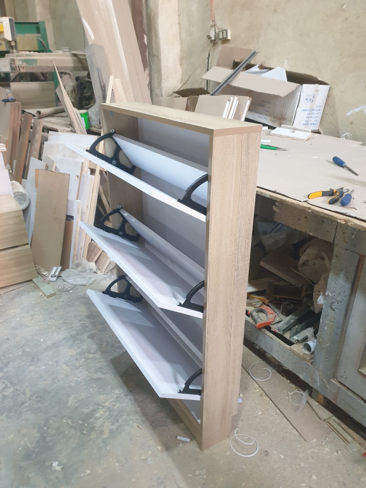 Essential MDF Shoe Cabinet detail