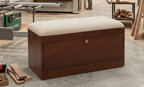 Saving Space Shoe Cabin — entryway shoe bench configuration by Tafaseel Home Decor