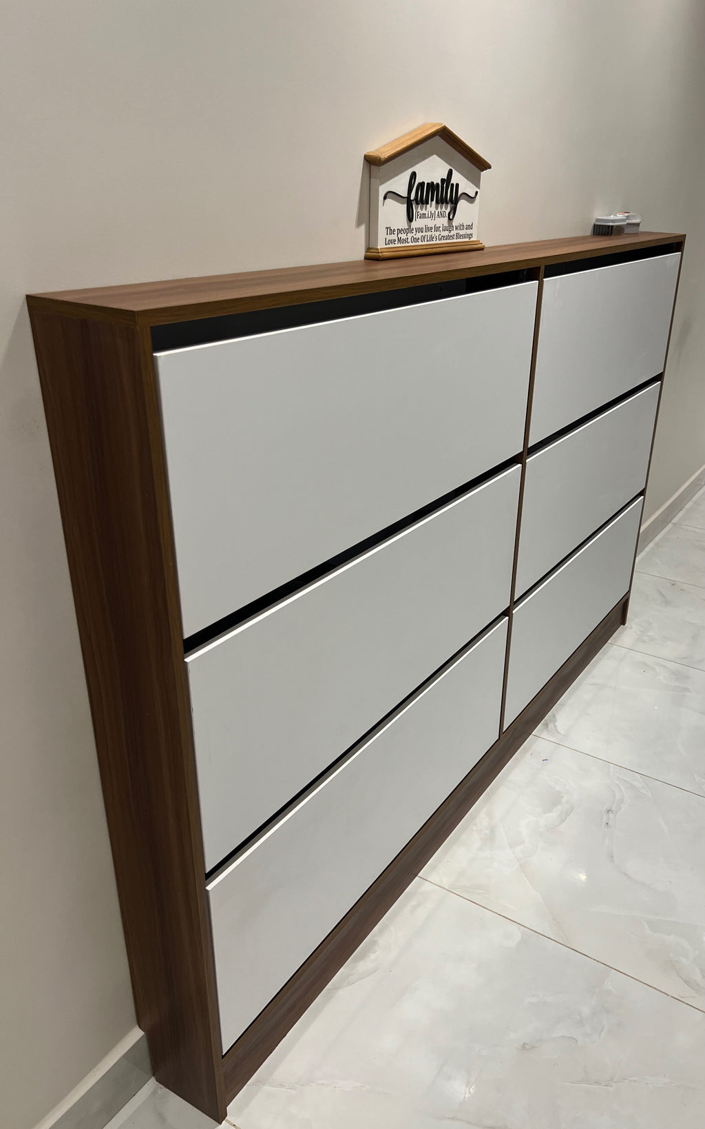 Essential MDF Shoe Cabinet in entryway