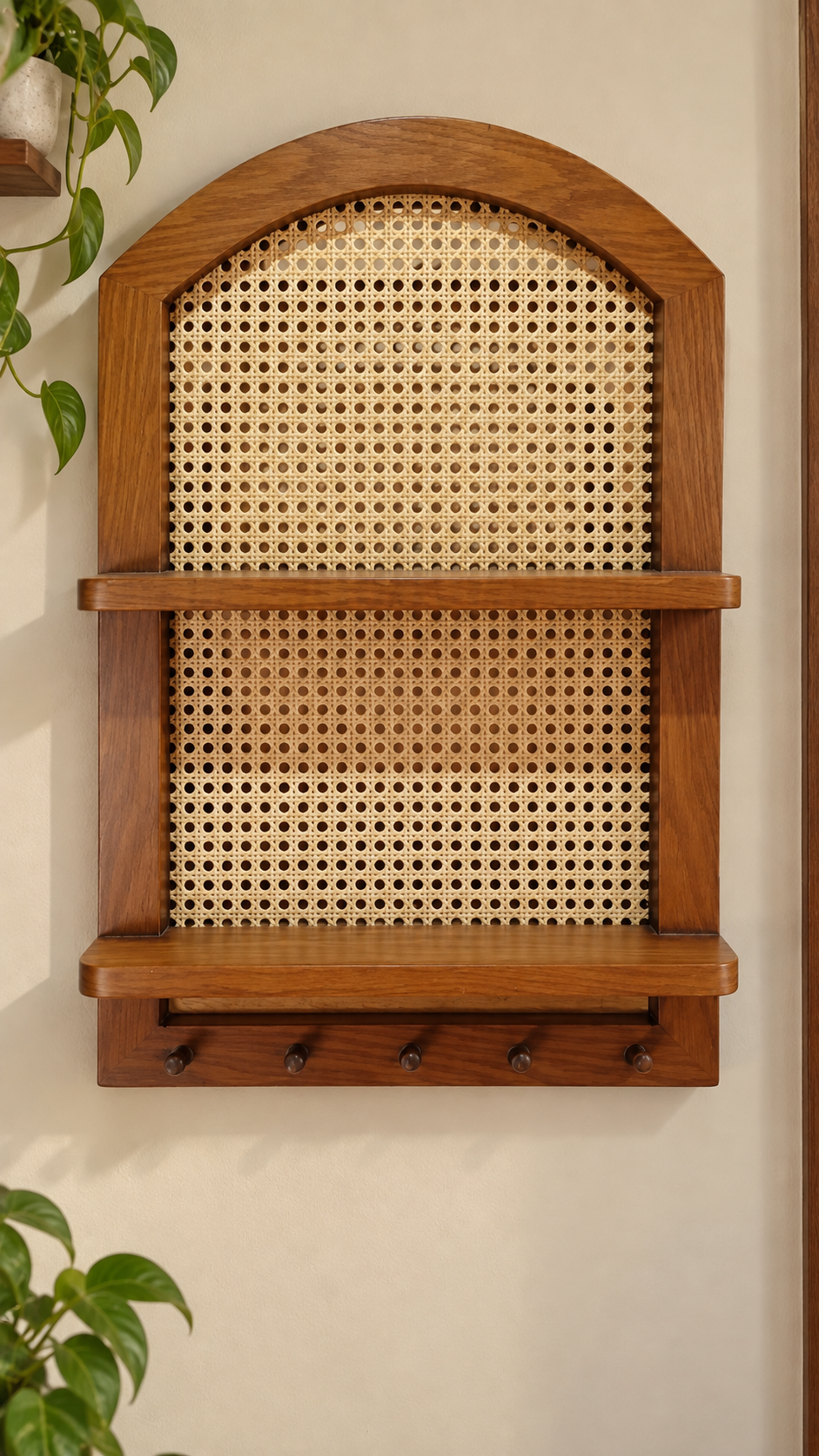 Round Rattan Electric Box Cover detail