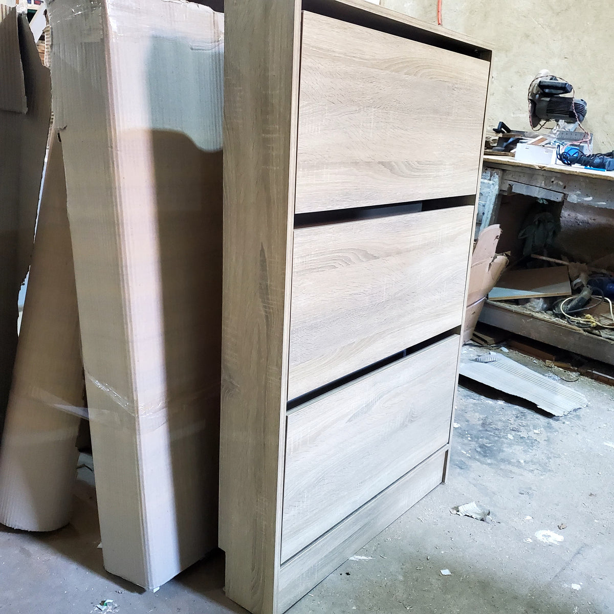 Essential MDF Shoe Cabinet detail