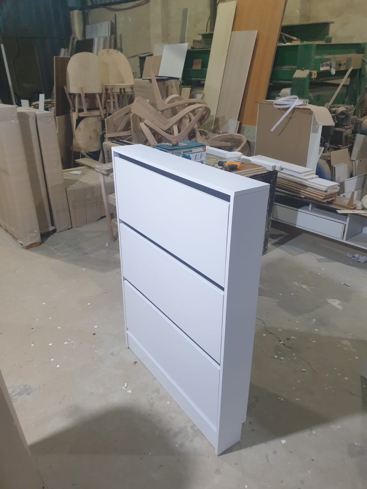 Essential MDF Shoe Cabinet in light wood