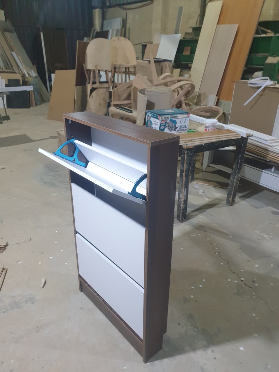 Essential MDF Shoe Cabinet lifestyle view