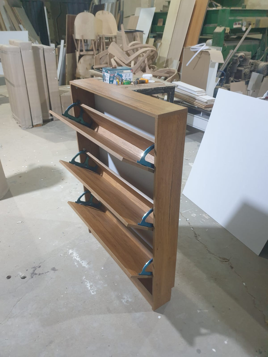 Essential MDF Shoe Cabinet close-up