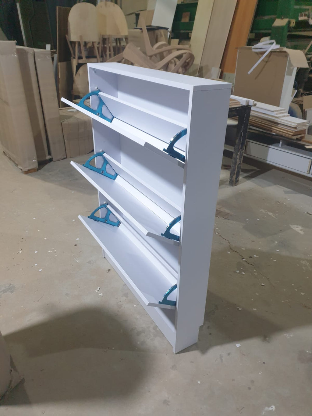 Essential MDF Shoe Cabinet skirting cut-out
