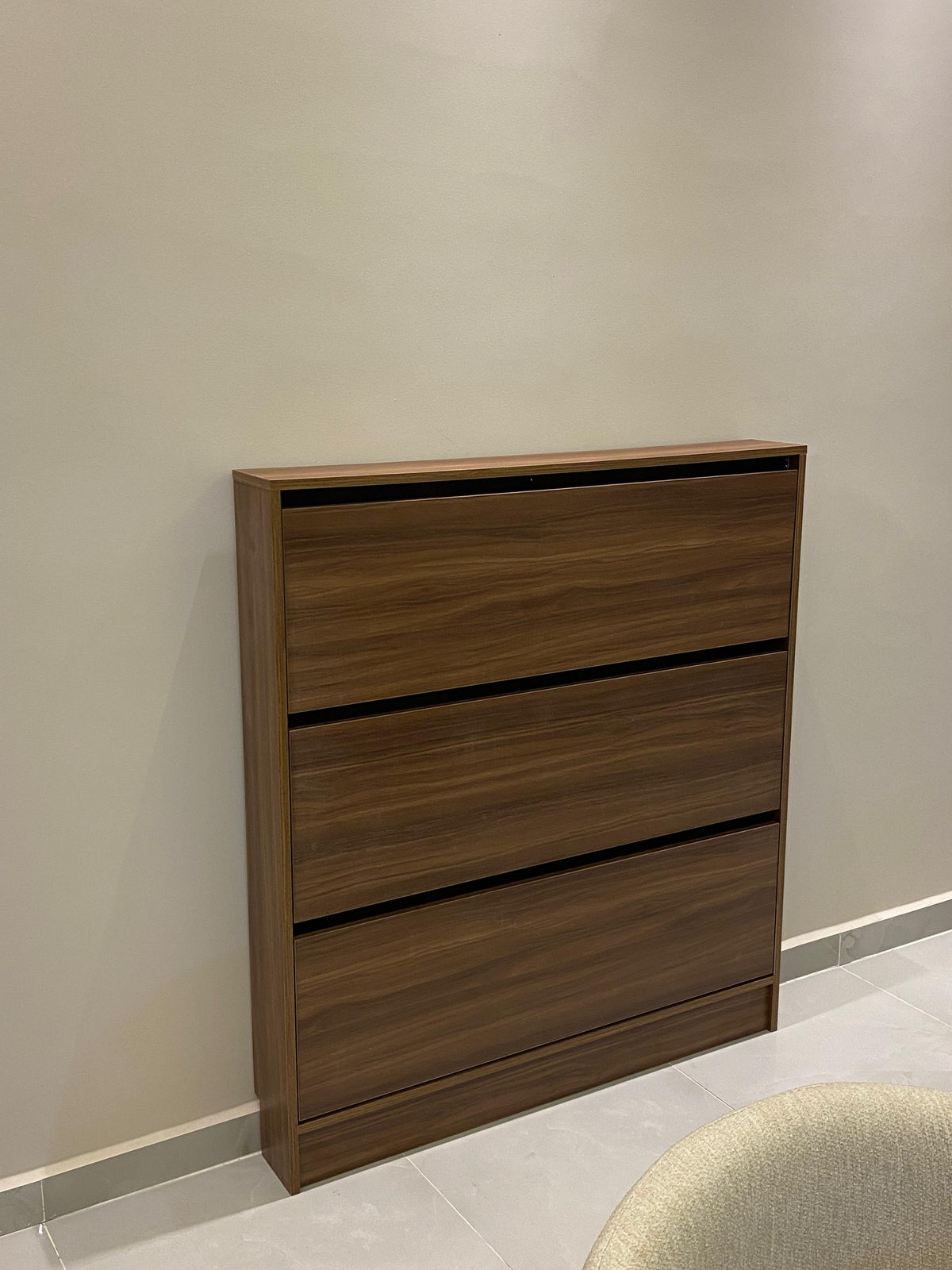 Essential MDF Shoe Cabinet in black
