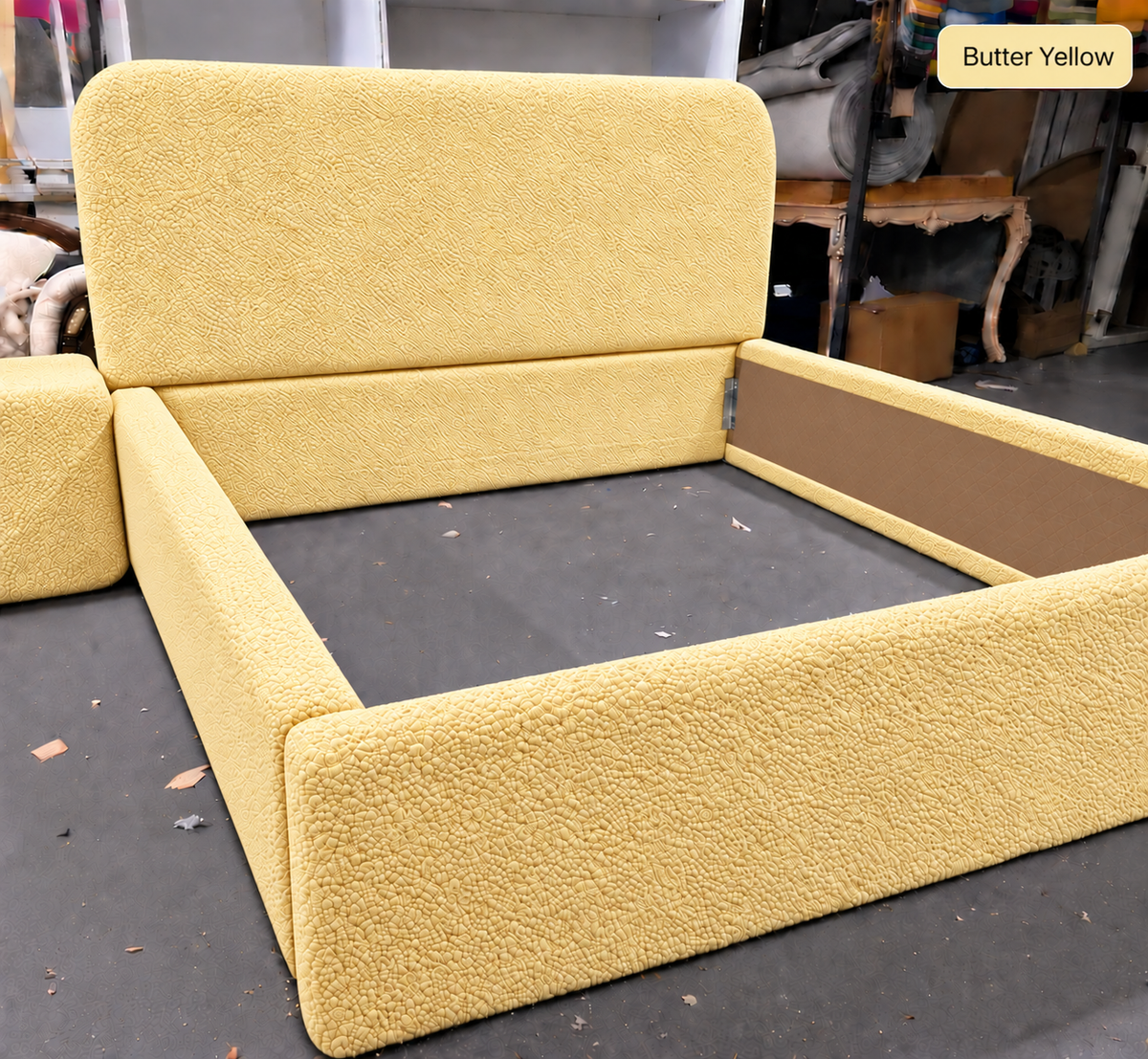 Teddy Boucle Bed — bedroom bed styling by Tafaseel Home Decor