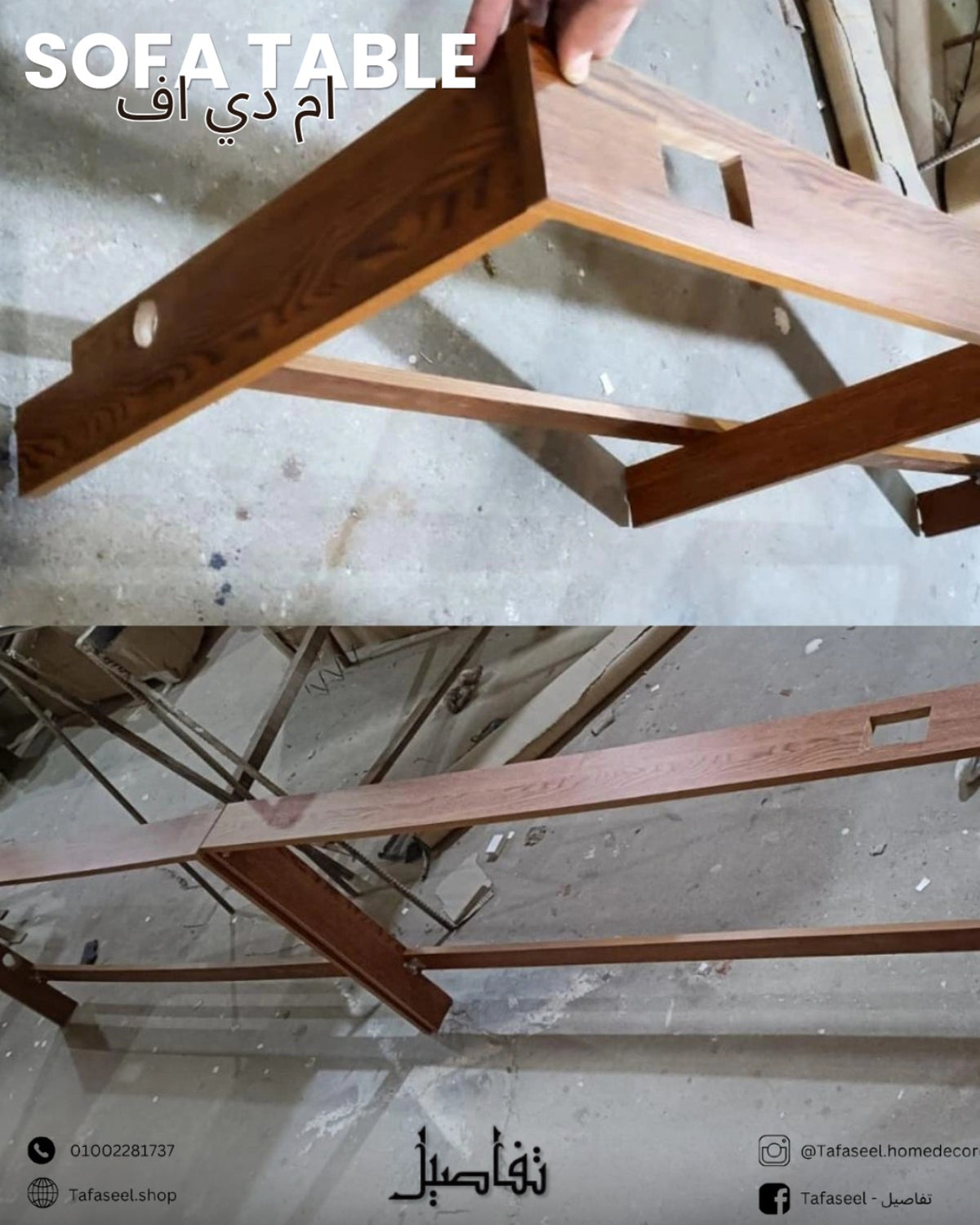 Sofa Back Table by Tafaseel Home Decor - workshop construction